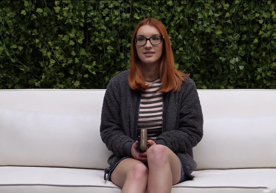 Redhead's First Porn Casting Sex!