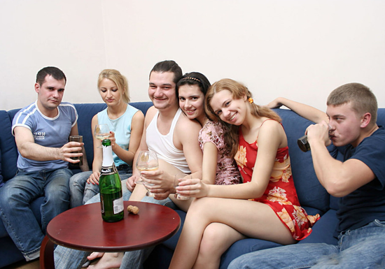Russian Guys Throw A Champagne Party And Fuck Every Hot Girl!