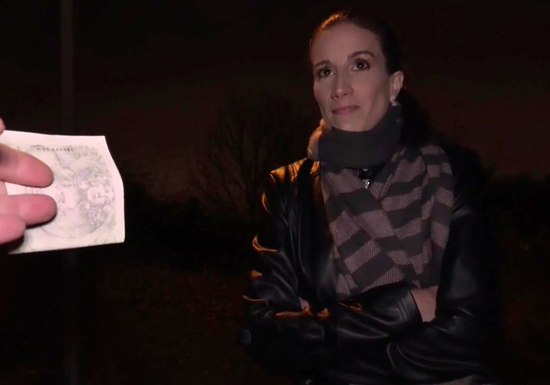 Pickup Artist Pays For A Quick Street Fuck With This Hot Babe!