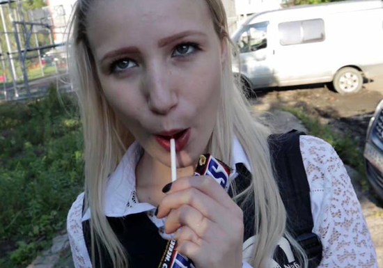 Young Russian Blonde Craves Older Men's Thick Cocks!