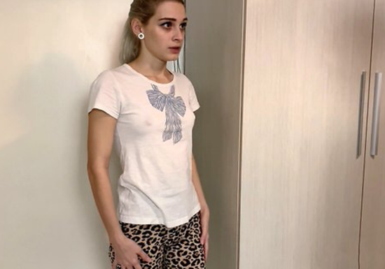 Young Maid Did A Bad Job... So She Paid With Her Tight Ass!