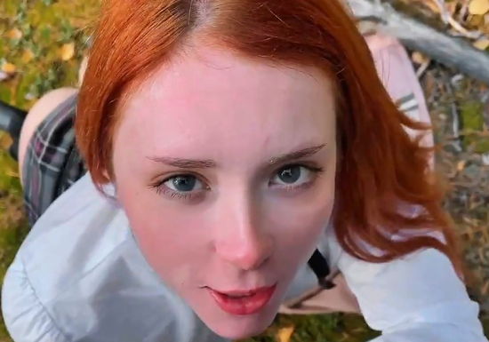 Cute Russian Hottie Craves Sweet Autumn Outdoor Sex!