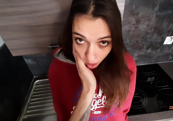 I Pulled My Neighbor Away From Dishes For Her Favorite Rough Fuck!