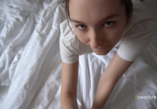 She Loves Sucking Her Boyfriend's Cock And Licking His Balls Dry!