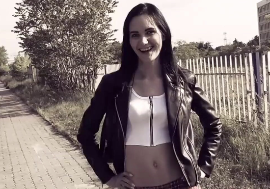 Slutty Czech Girl Fucks In The Car Then Outdoors!