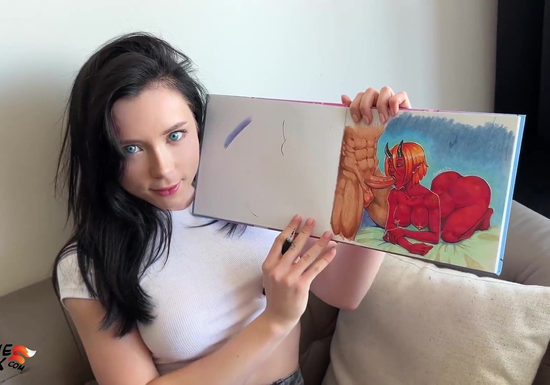 Young Artist Sketching... Ends Up Getting Fucked Hard At Home!