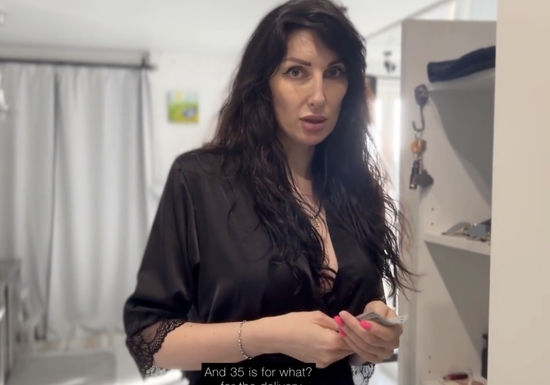 "Come Inside" - Delivery Guy Fucks The Horny Russian Housewife!