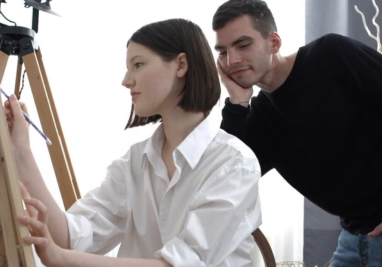 Stunning Russian Sex With Young Artist Girl!