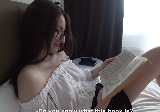 Distracted My Stepsister From Her Book... She Rode Me Hard!