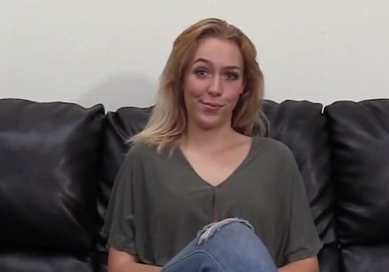 They Creampied Her Hairy Russian Pussy During The Casting!