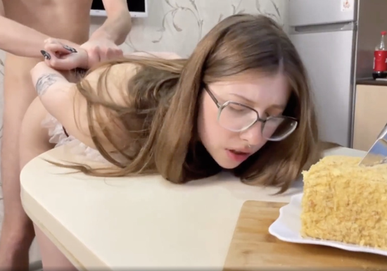 Kitchen Sex With My Stepsister - I Came All Over Her Body!