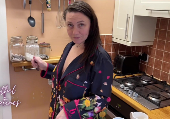Busty Stepmom Caught Me Jerking... And Took My Cock!